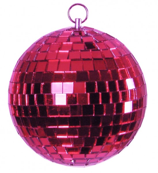 Spiegelkugel 15cm - pink - Diskokugel Echtglas - 10x10mm Spiegel - DEKO Serie