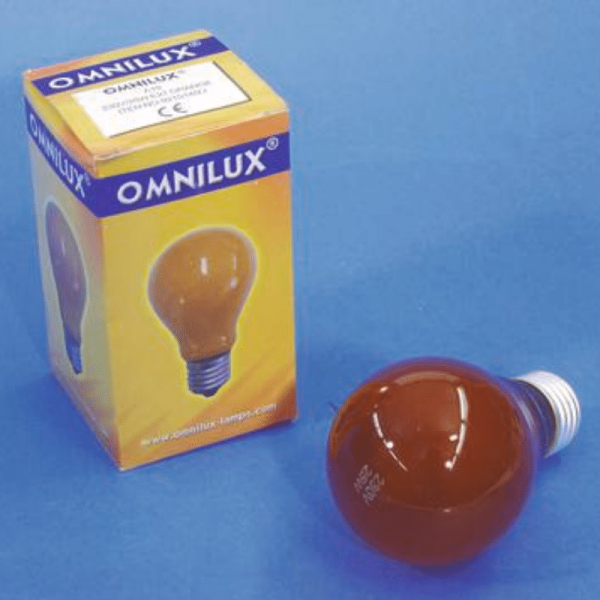 Glühlampe - Omnilux A19 - E27 - 25W - Orange