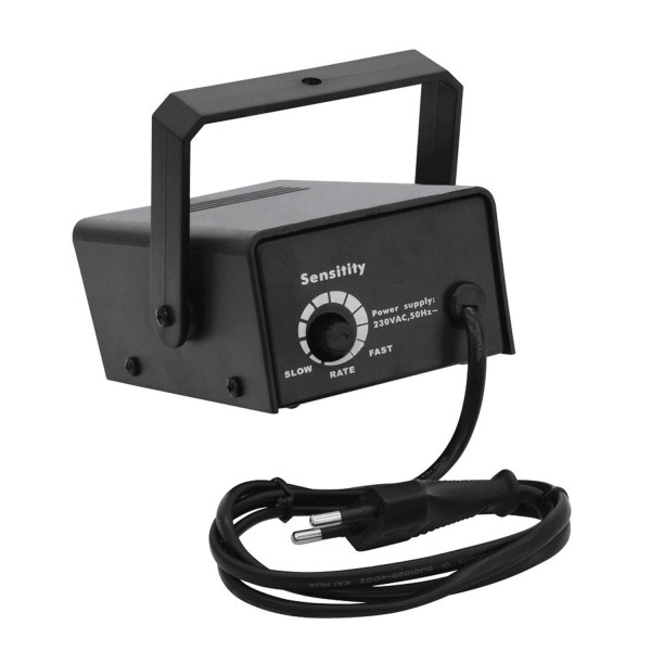 Disco Strobe 50 - kompaktes Xenon Stroboskop mit Geschwindigkeitsregelung