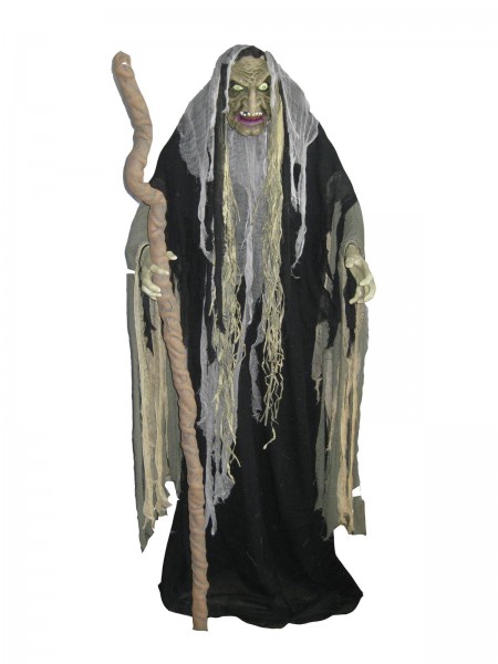 Hellxunar - der Höllenfürst - bewegte Halloween Figur - 153cm zum Stellen - LED Effekte & Geräusche