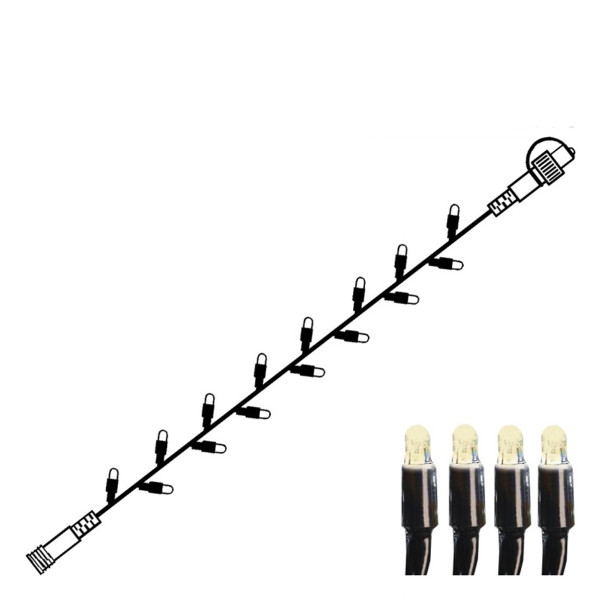 B-Ware System 24 | LED-Lichterkette | koppelbar | exkl. Trafo | 10.00m | 98x Warmweiß