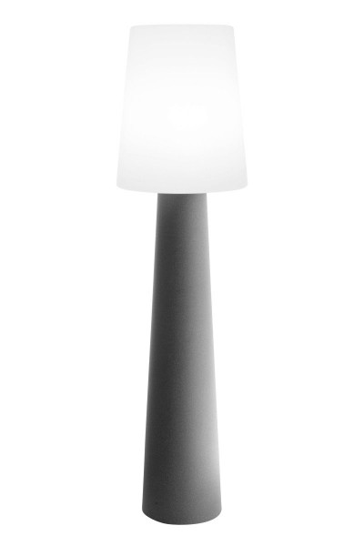 Outdoor XL Stehlampe No. 1 "Grau" H:160cm - E27 Fassung - Außenleuchte IP44