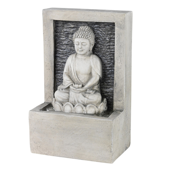 Tischbrunnen Zimmerbrunnen Buddha H23,5cm - Kreislaufpumpe