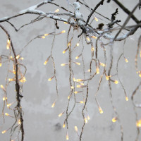 LED Lichtvorhang - Eisregen - Serie LED - 144 warmweiße LED - L: 4m H: 40cm - transp. Kabel - Außen LED Lichtvorhang - Eisregen - Serie LED - 144 warmweiße LED - L: 4m H: 40cm - transp. Kabel - Außen
