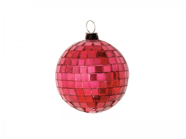 Spiegelkugel 5cm rot- Discokugel Echtglas zur Dekoration - mirrorball red