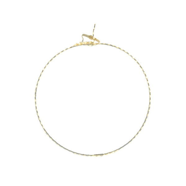 B-Ware LED Kreis - Metallring - hängend - 165 warmweiße LED - D: 58cm - Außentrafo - weiß