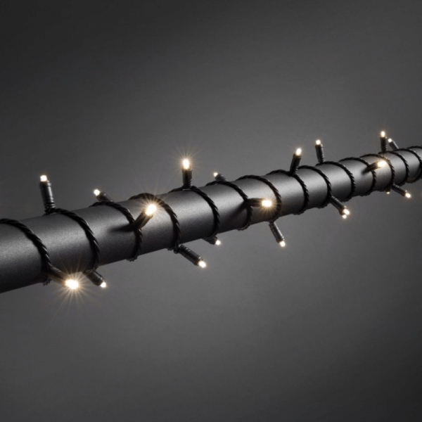 LED Microlichterkette - LED Expert - 3,90m - 40x Warmweiß - Schwarzes Softkabel - Outdoor - Dimmer